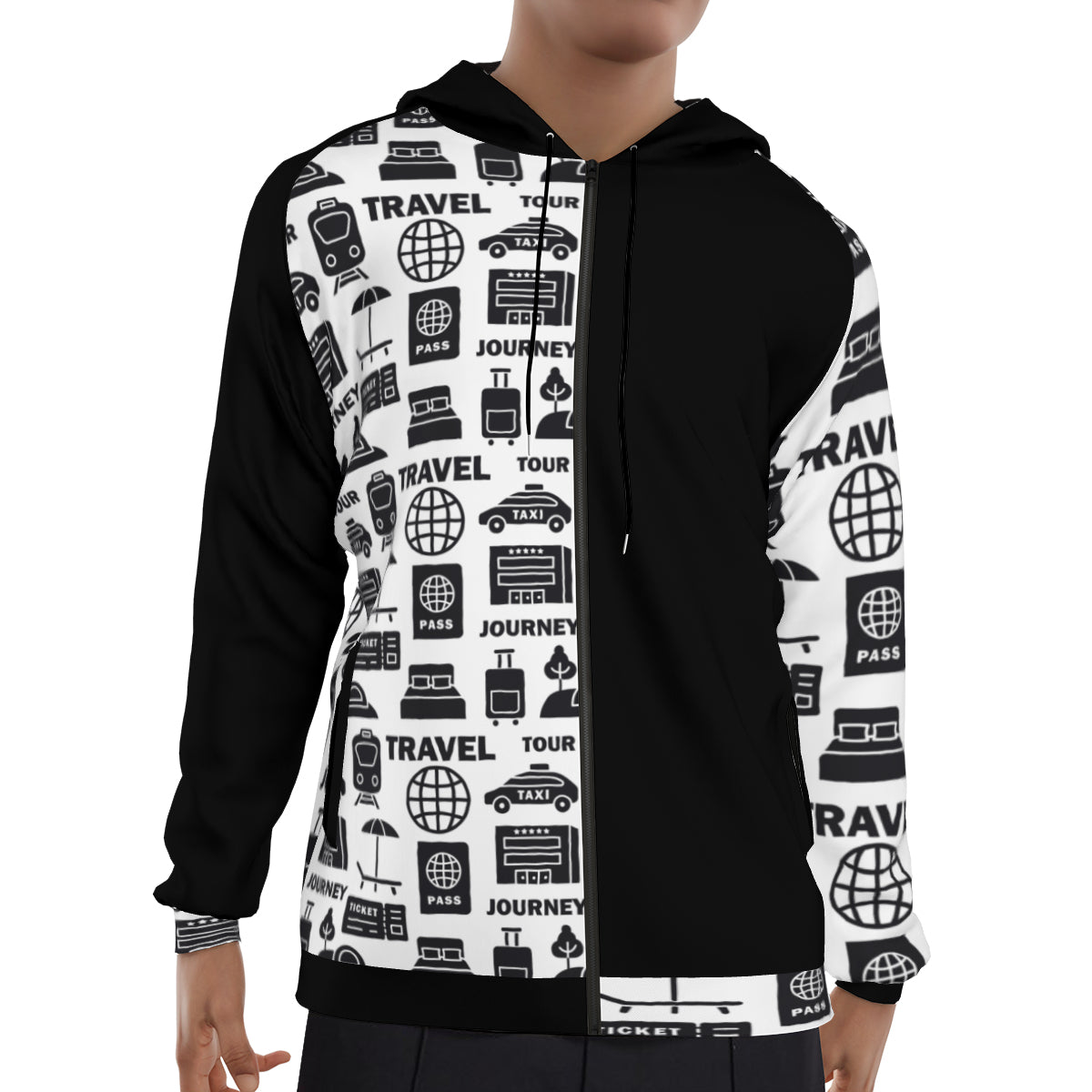 Let’s Travel Zip-Up Hoodie - Kim’s Signature Beauty & Accessories (Store description)