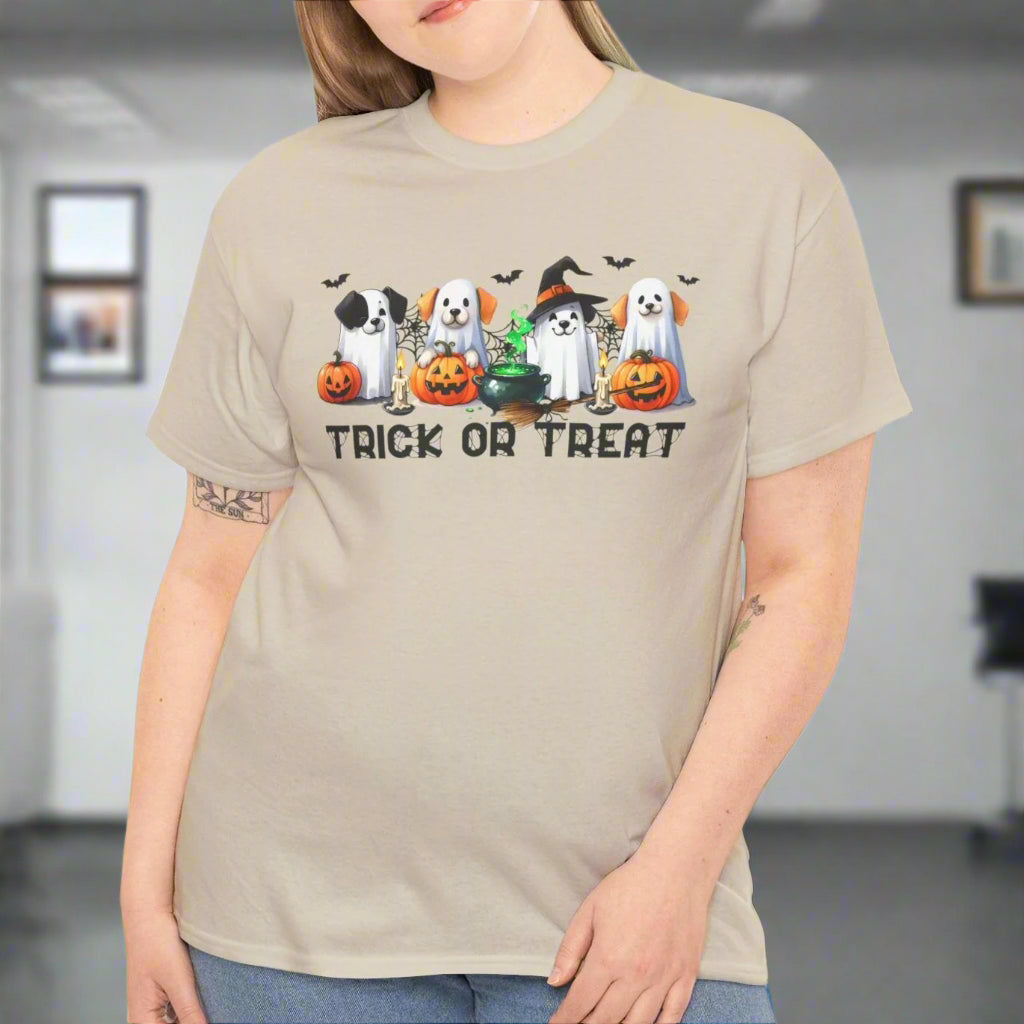Trick-or-Treating Pups Tee - Kim’s Signature Beauty & Accessories