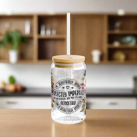 Perfectly Imperfect Sipper Glass - Kim’s Signature Beauty & Accessories