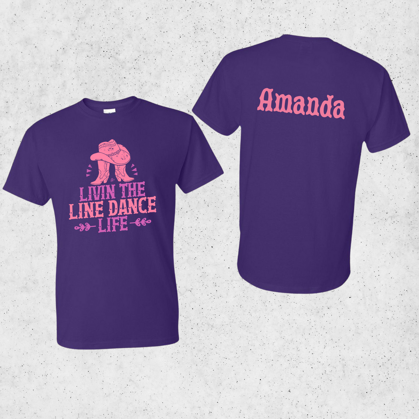 Personalized Line Dance Life T-Shirt – Western Country Style - Kim’s Signature Beauty & Accessories (Store description)