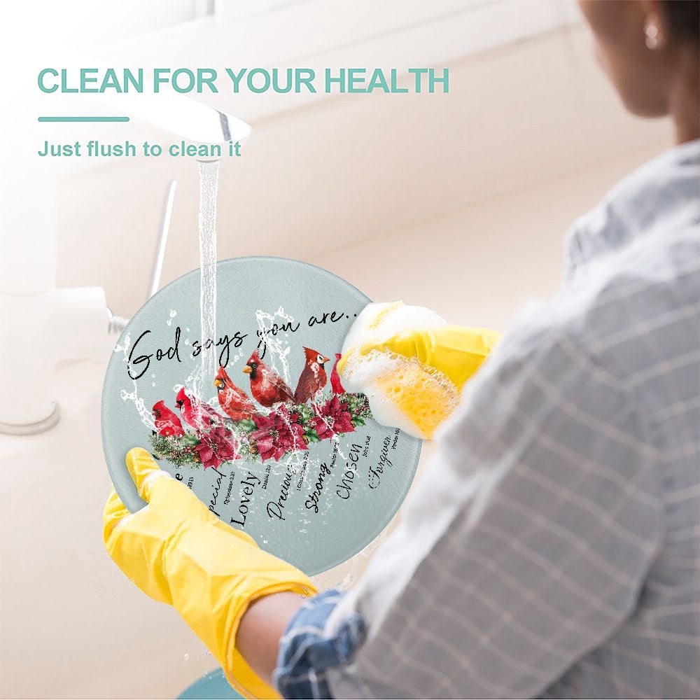 God says you are..| Tempered Glass Cutting Board - Kim’s Signature Beauty & Accessories (Store description)