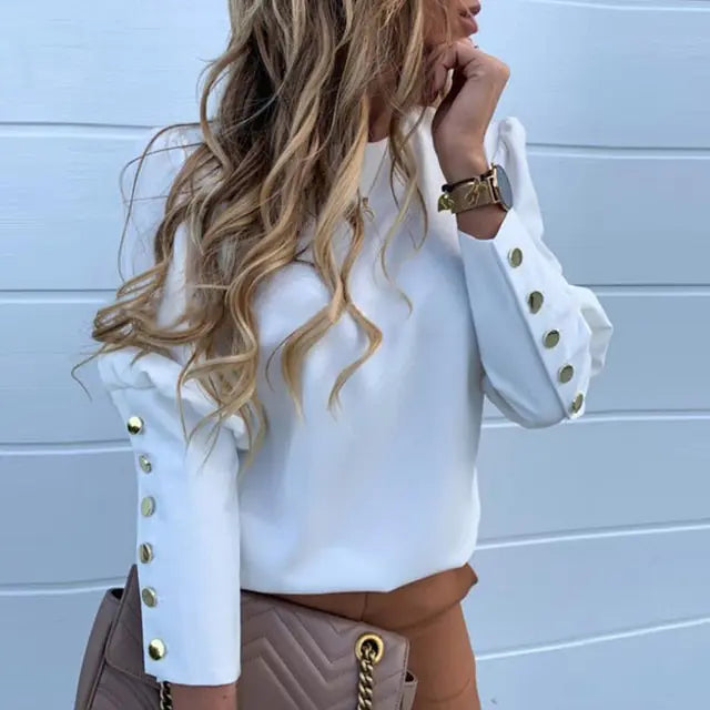 Vintage O-Neck Blouse - Kim’s Signature Beauty & Accessories