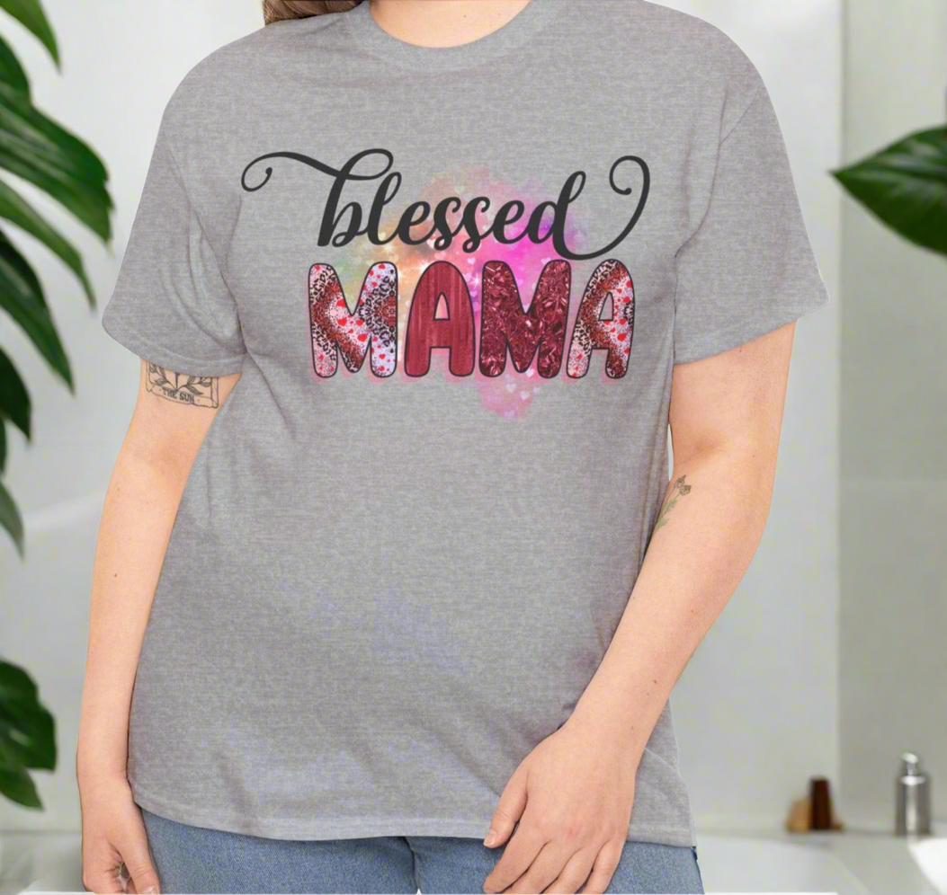 Blessed Mama | Cotton Tee - Kim’s Signature Beauty & Accessories