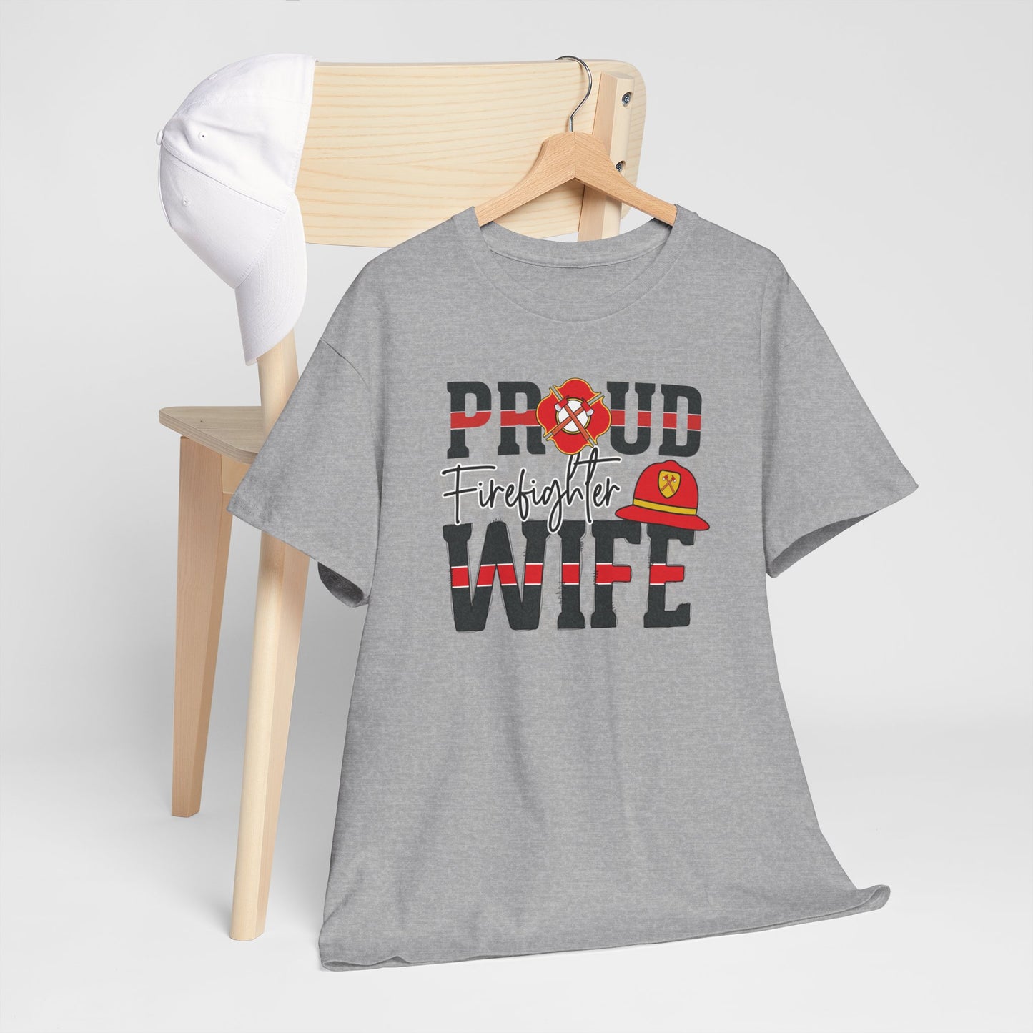 Proud Firefighter Wife Tee - Kim’s Signature Beauty & Accessories (Store description)
