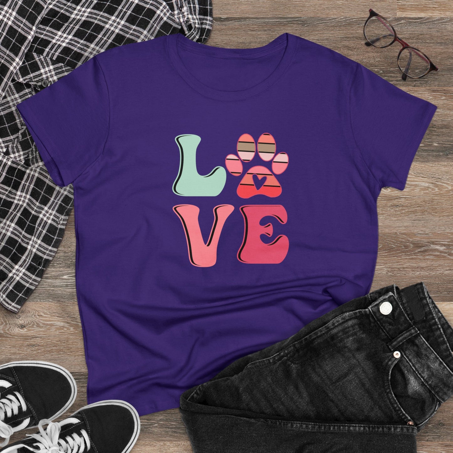 Puppy Love Women's Midweight Tee - Kim’s Signature Beauty & Accessories