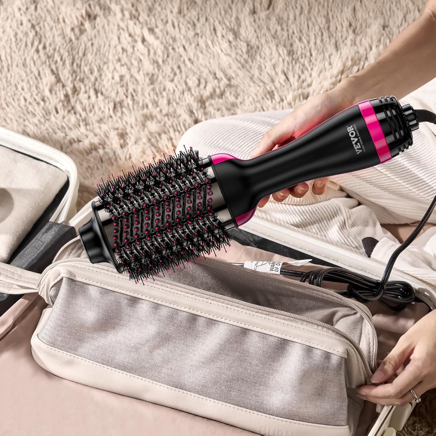 VEVOR 4-in-1 Hair Dryer Brush – Dry, Style & Volumize with Less Frizz - Kim’s Signature Beauty & Accessories (Store description)
