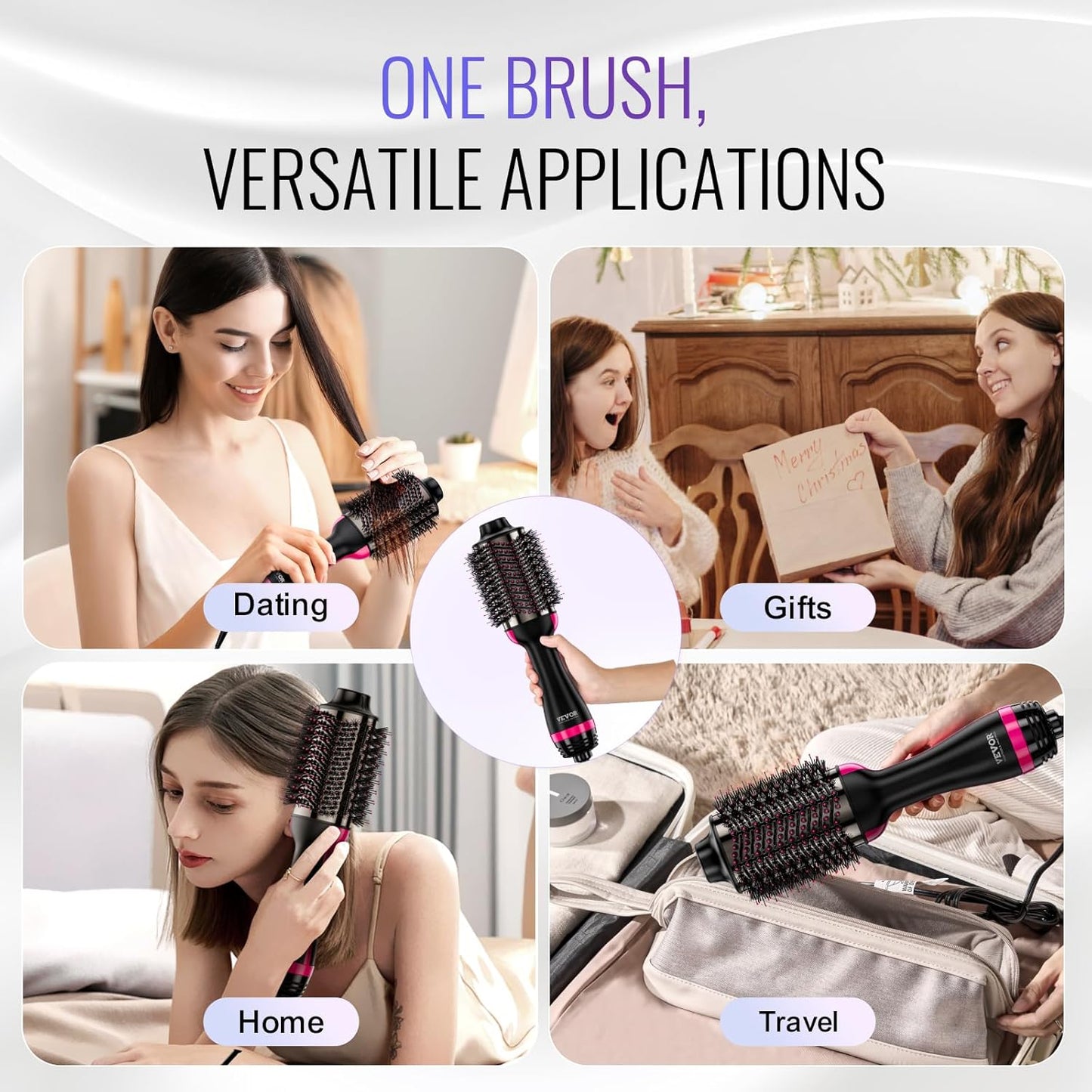 VEVOR 4-in-1 Hair Dryer Brush – Dry, Style & Volumize with Less Frizz - Kim’s Signature Beauty & Accessories (Store description)