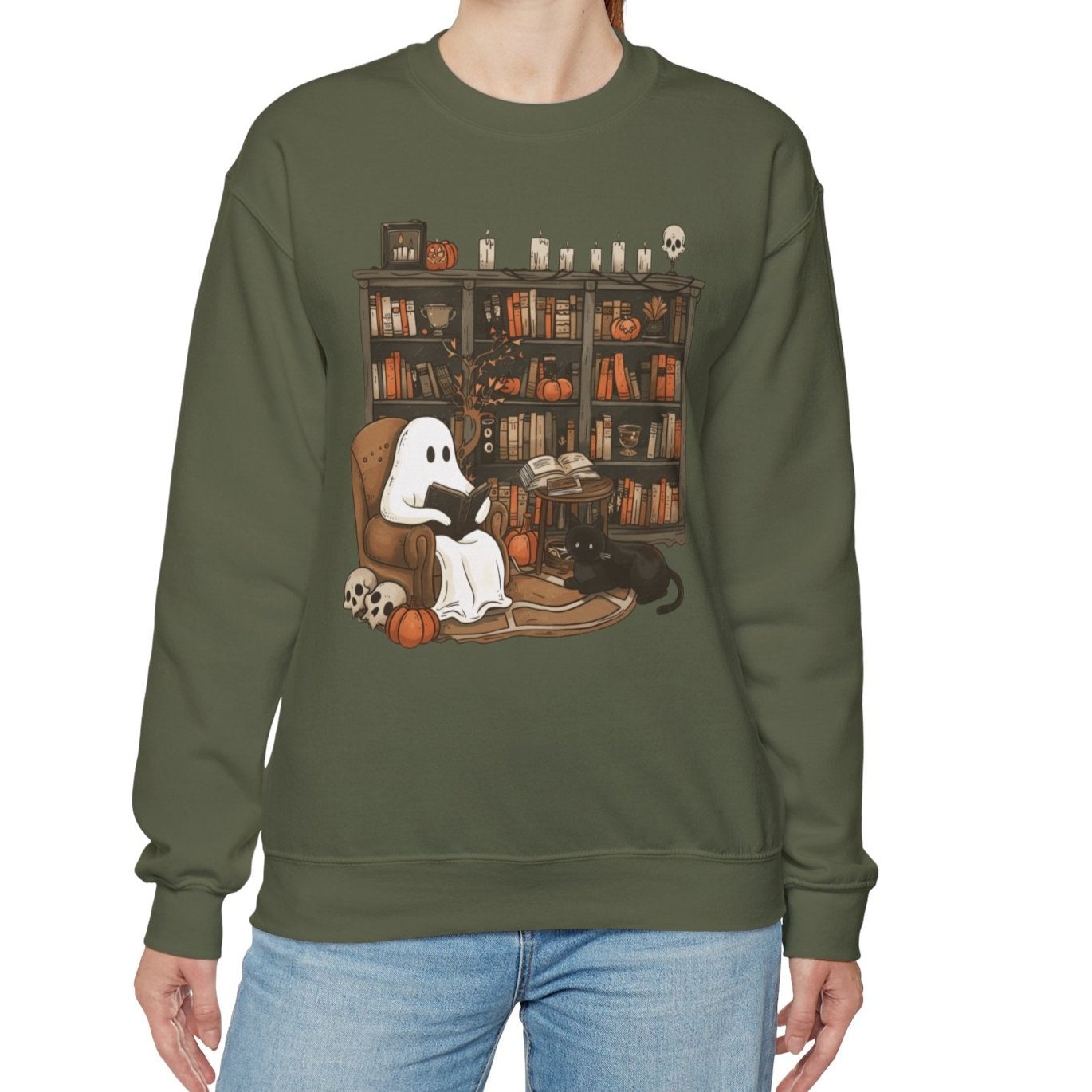 Spooky Reads & Cozy Vibes Sweatshirt - Kim’s Signature Beauty & Accessories