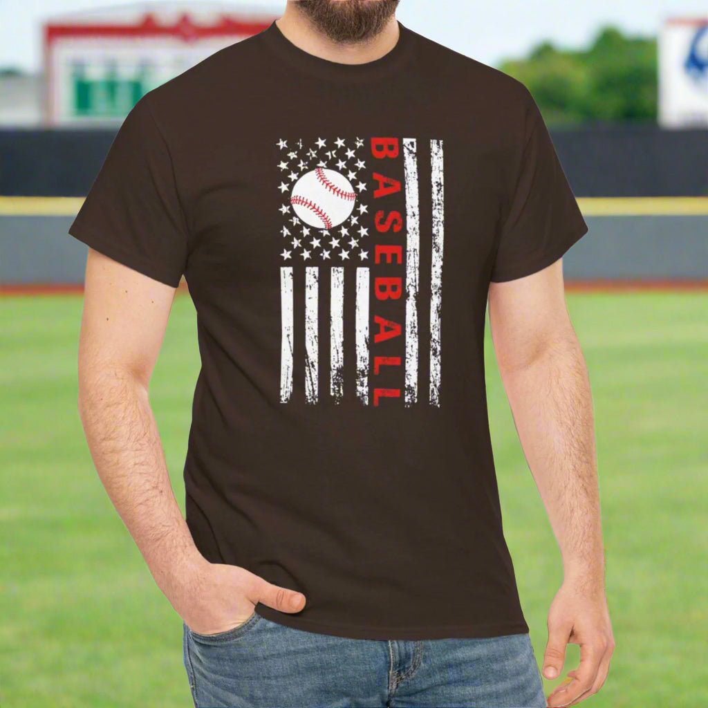 American Flag & Baseball Tee - Kim’s Signature Beauty & Accessories