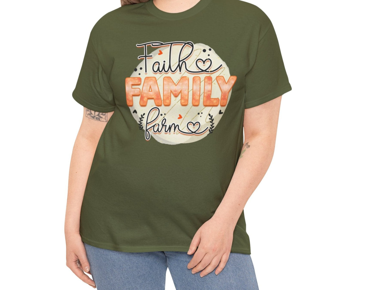 Faith, Family, Farm Tee - Kim’s Signature Beauty & Accessories (Store description)