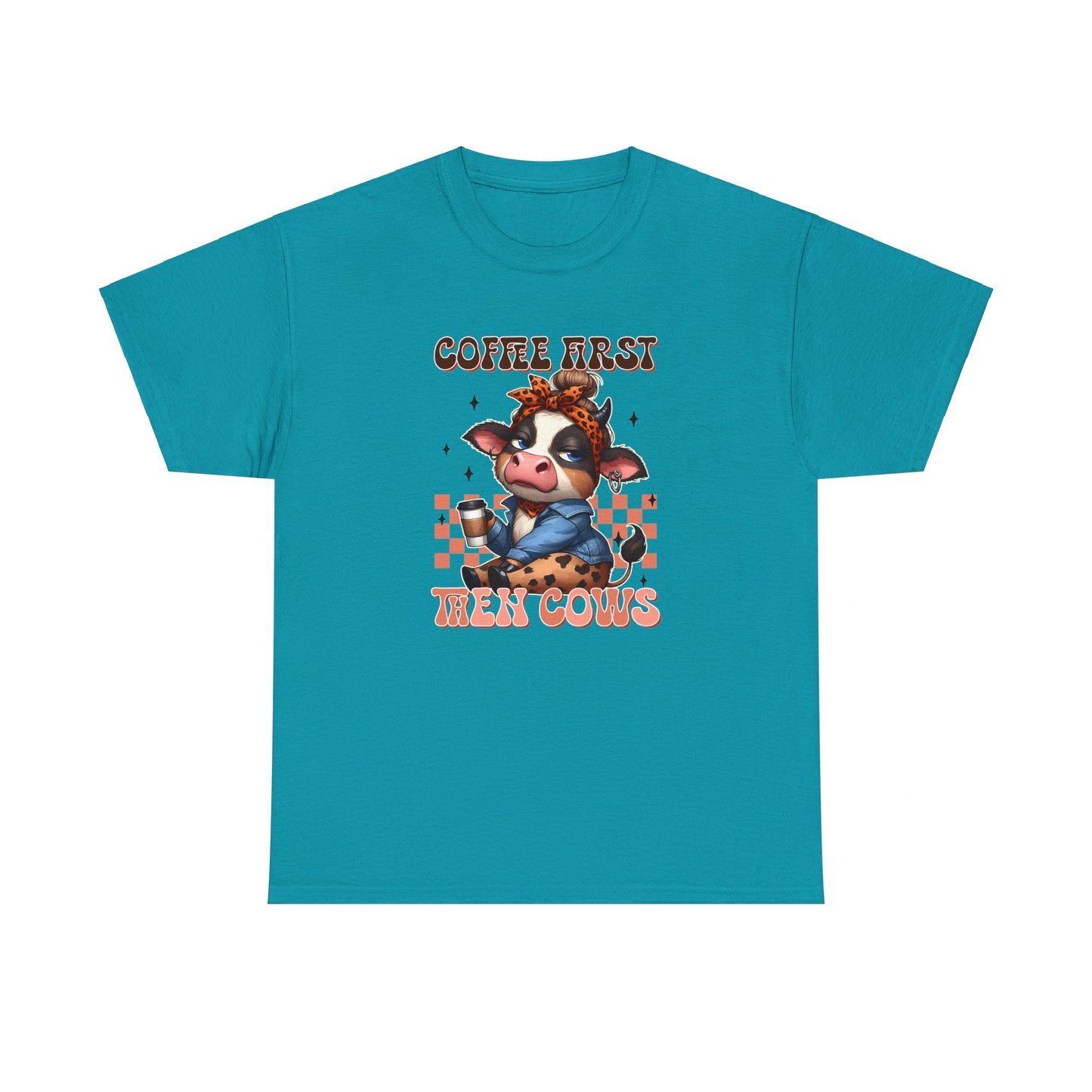 Coffee First then Cows | Cotton Tee - Kim’s Signature Beauty & Accessories (Store description)