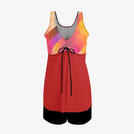 Color Splash Tankini |  Women's Two-Piece Swimsuit - Kim’s Signature Beauty & Accessories