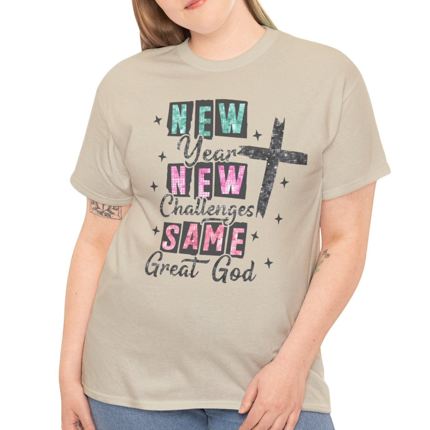 New Year, New Callenges, Same Great God Tee - Kim’s Signature Beauty & Accessories (Store description)