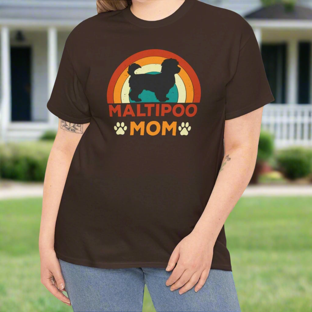 Maltipoo Mom | Cotton Tee - Kim’s Signature Beauty & Accessories