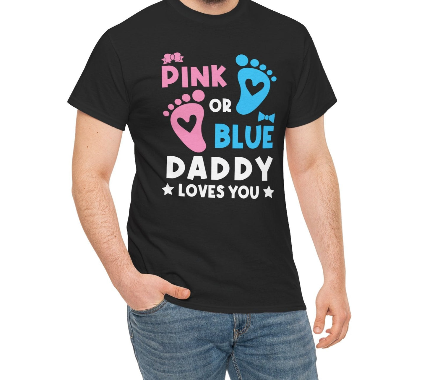 Pink or Blue Daddy | Unisex Heavy Cotton Tee - Kim’s Signature Beauty & Accessories (Store description)
