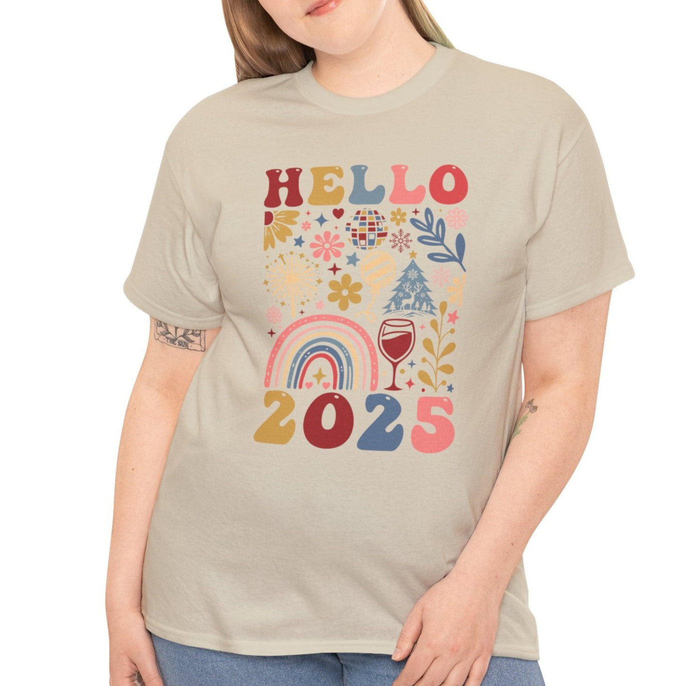 Hello 2025 Boho Tee - Kim’s Signature Beauty & Accessories (Store description)