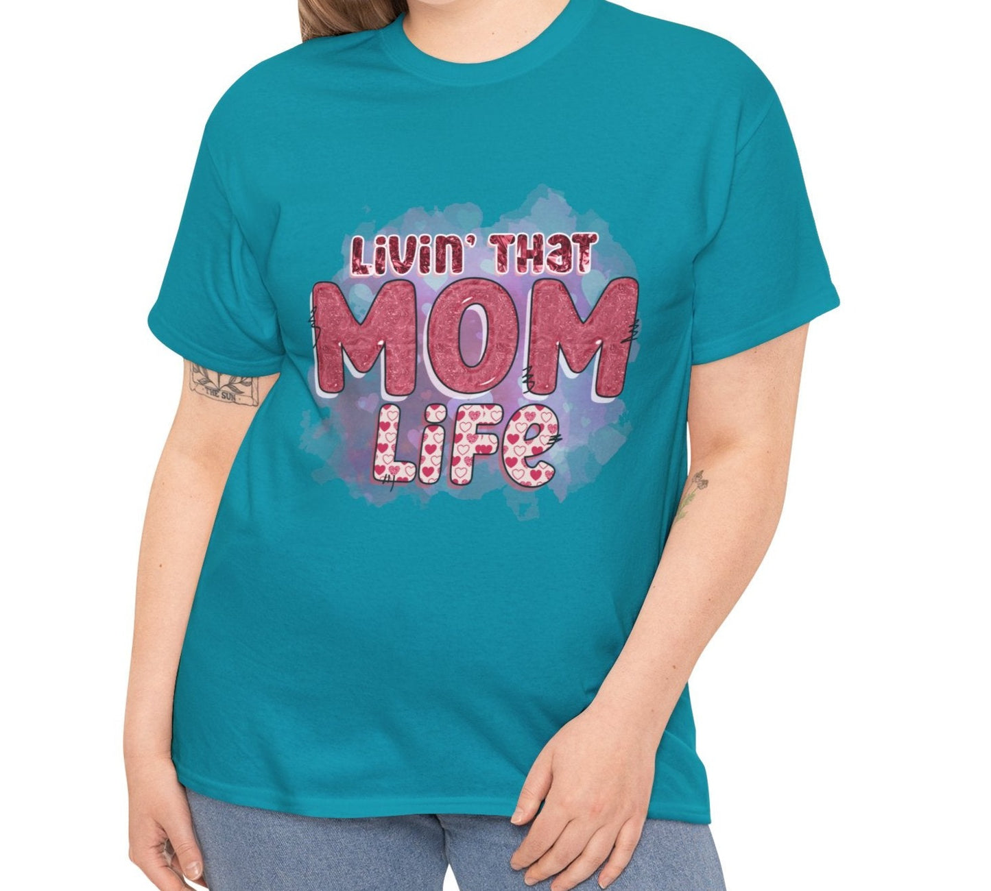 Livin that Mom Life | Cotton Tee - Kim’s Signature Beauty & Accessories