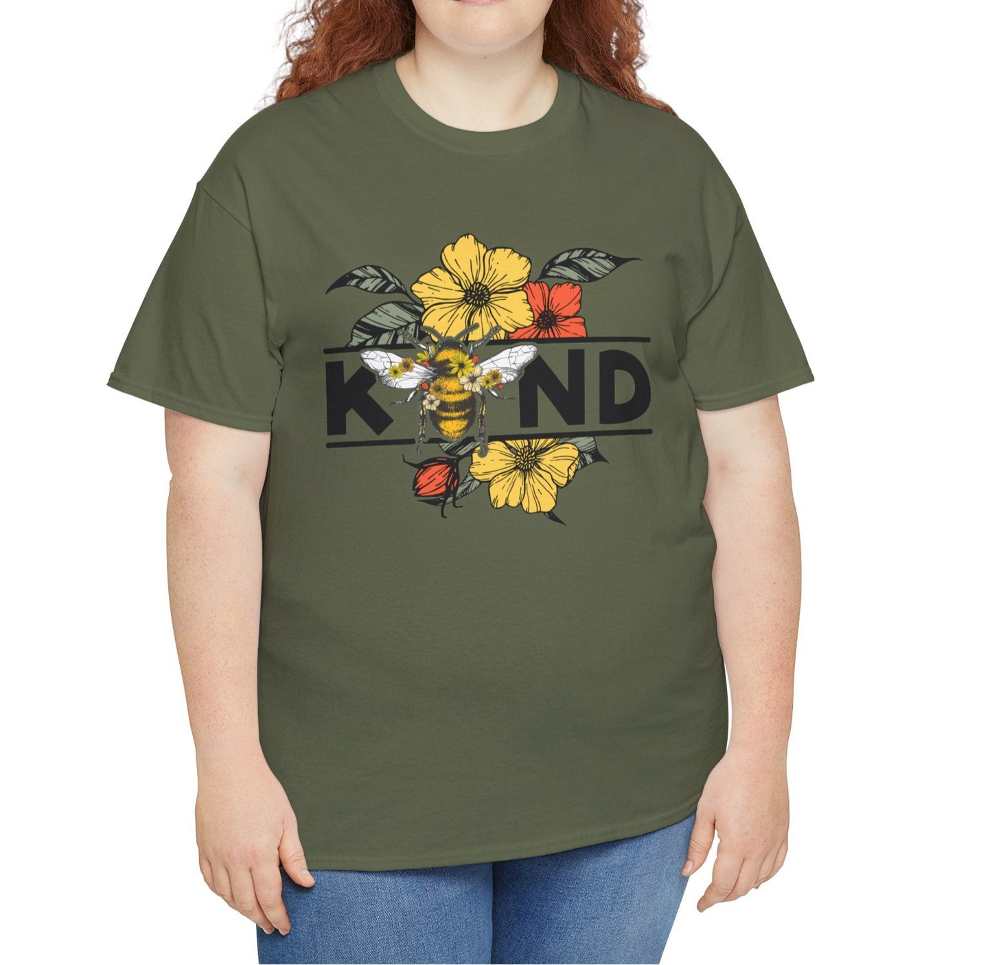 Bee Kind Cotton Tee - Kim’s Signature Beauty & Accessories (Store description)