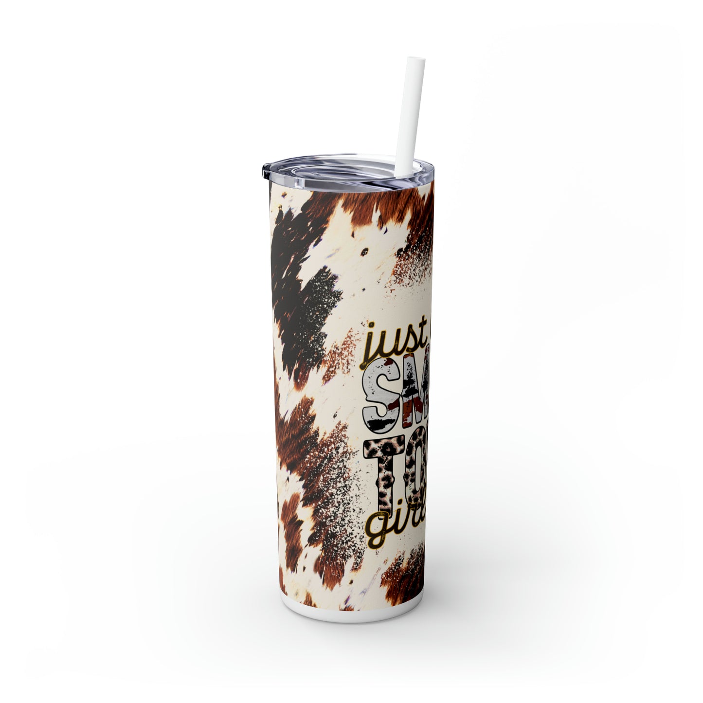 Small Town Girl |Skinny Tumbler with Straw, 20oz - Kim’s Signature Beauty & Accessories (Store description)