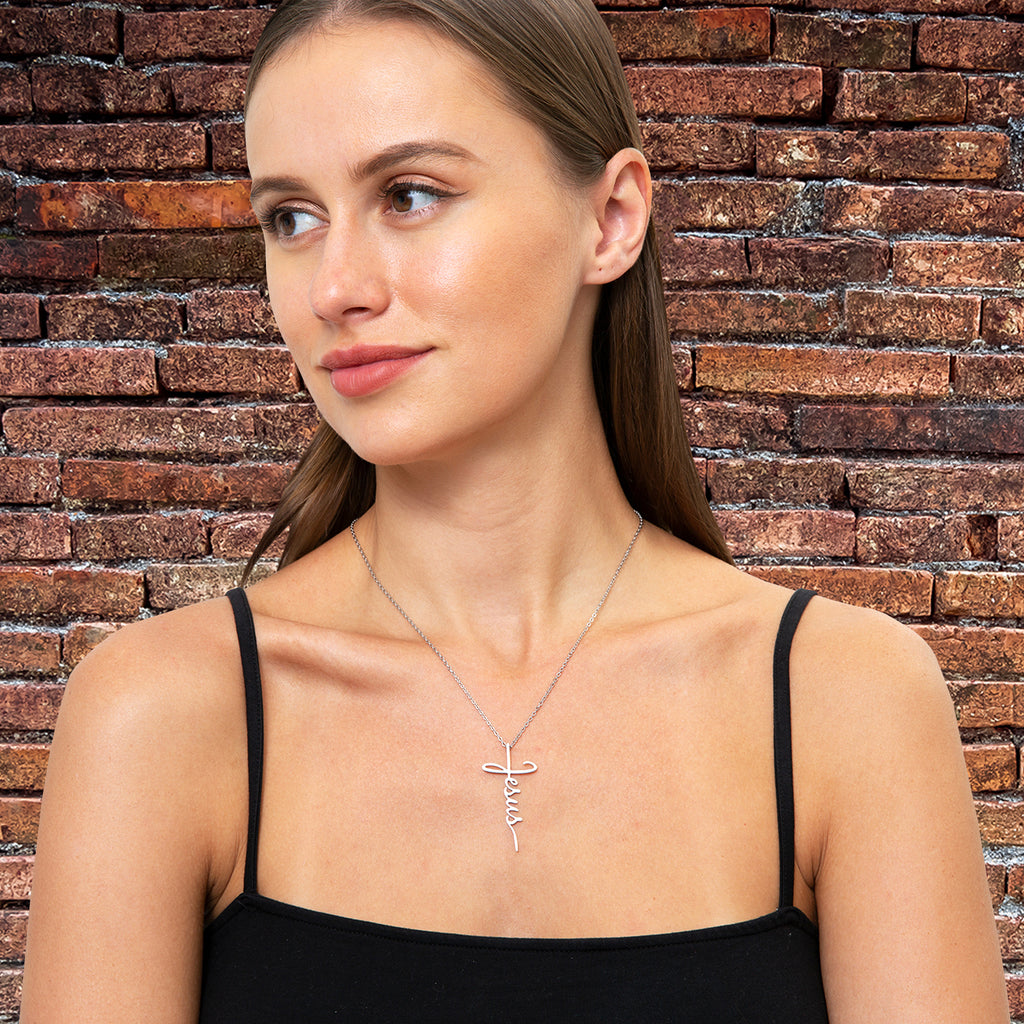 The Way - Jesus Cross Necklace - Kim’s Signature Beauty & Accessories (Store description)