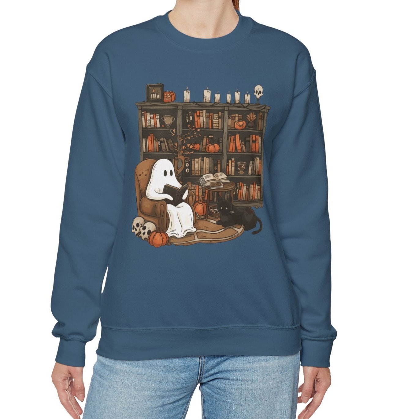 Spooky Reads & Cozy Vibes Sweatshirt - Kim’s Signature Beauty & Accessories