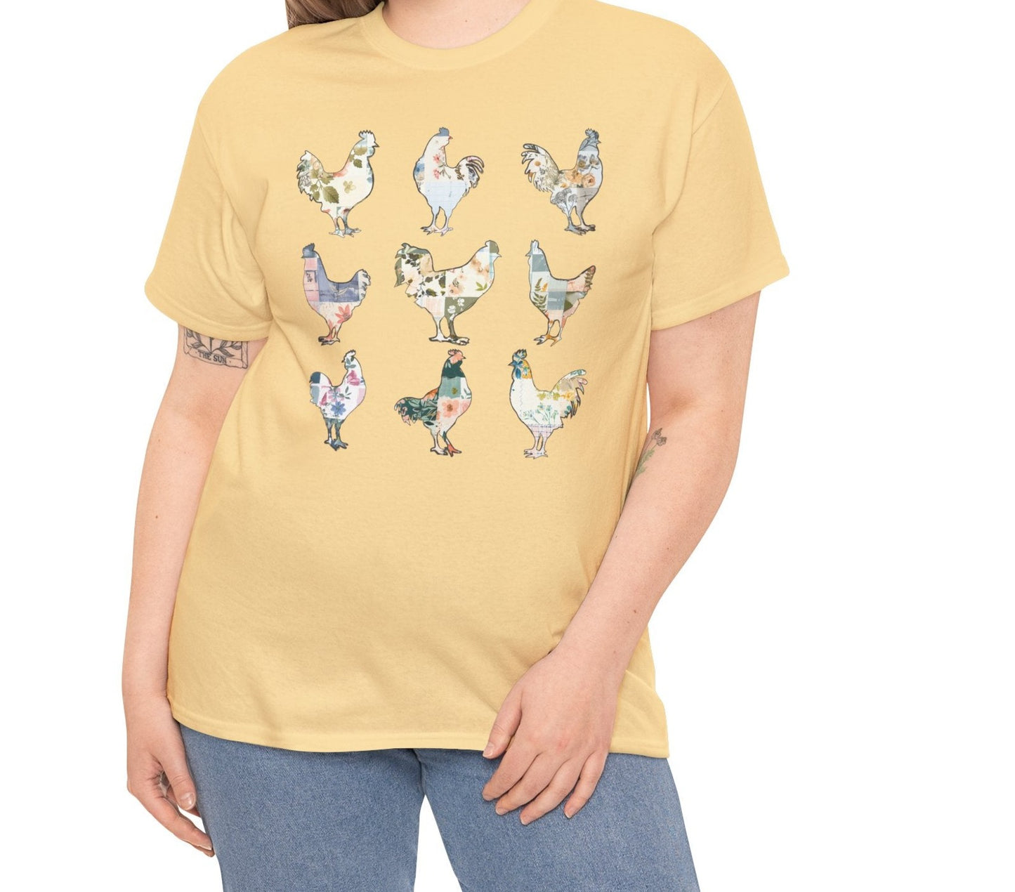 Boho Chickens | Cotton Tee - Kim’s Signature Beauty & Accessories (Store description)