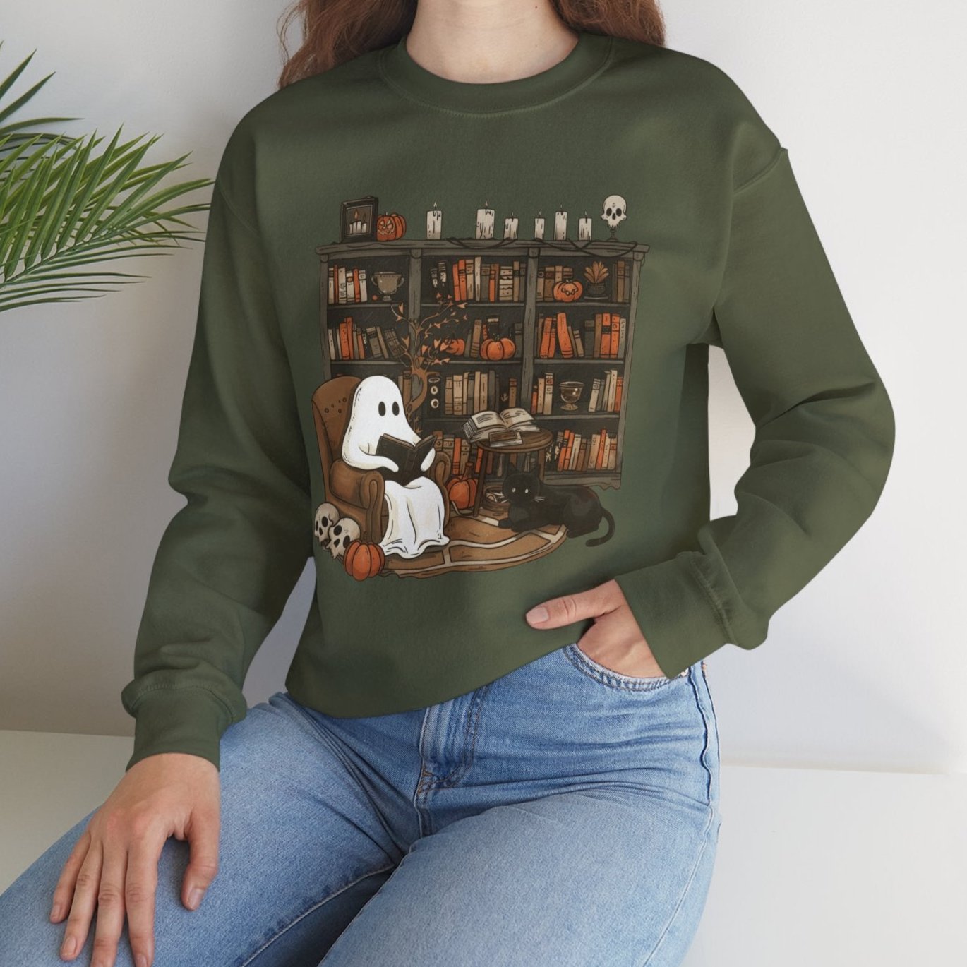 Spooky Reads & Cozy Vibes Sweatshirt - Kim’s Signature Beauty & Accessories