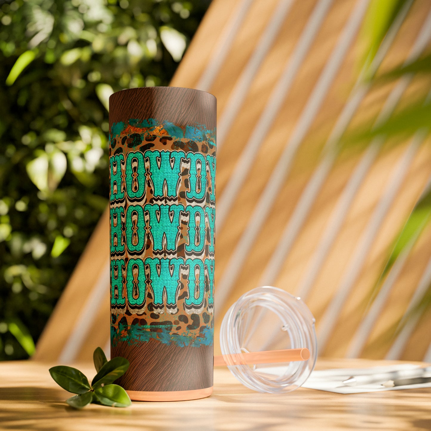 Howdy! | Skinny Tumbler with Straw, 20oz - Kim’s Signature Beauty & Accessories (Store description)