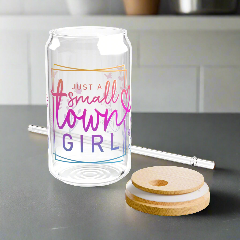 Small Town Girl | Sipper Glass, 16oz - Kim’s Signature Beauty & Accessories