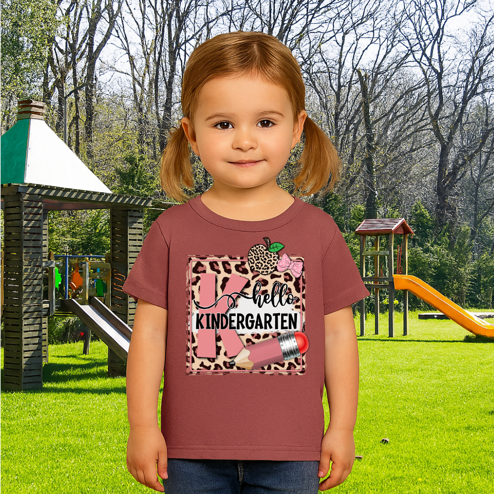 Hello Kindergarten Tee – First Day of School Shirt for Kids - Kim’s Signature Beauty & Accessories