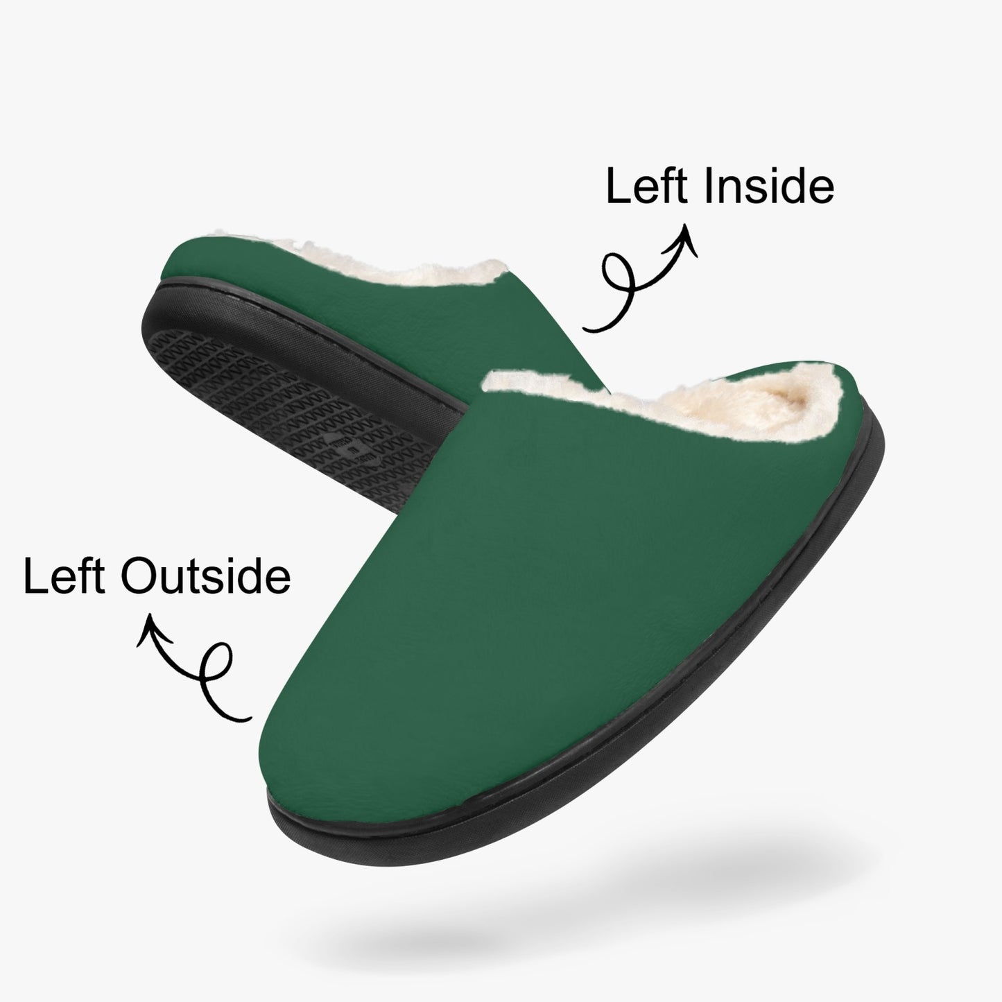 Forest Green | Unisex Fluffy Bedroom Slippers - Kim’s Signature Beauty & Accessories
