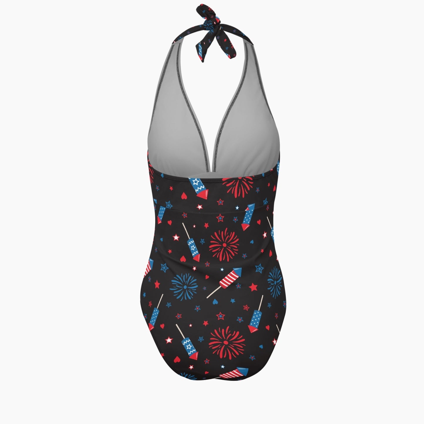 Red, White, & Boom | Women's One-Piece Swimsuit - Kim’s Signature Beauty & Accessories (Store description)