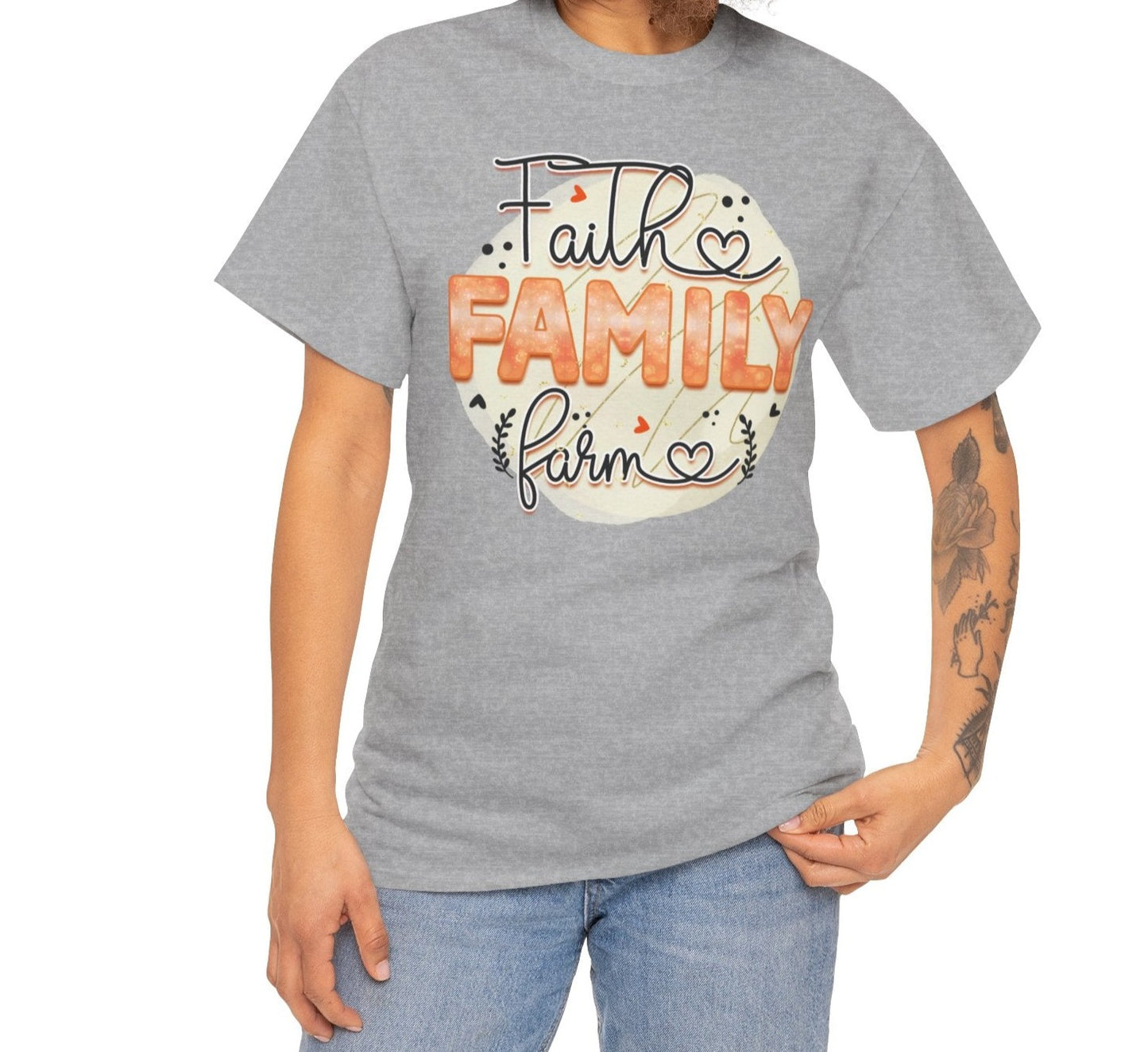 Faith, Family, Farm Tee - Kim’s Signature Beauty & Accessories (Store description)
