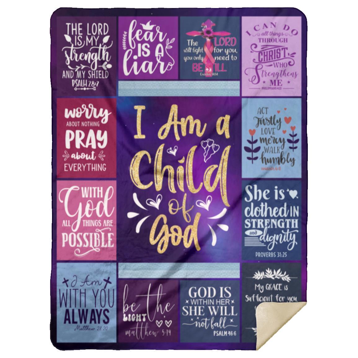 I Am a Child of God Blanket - Kim’s Signature Beauty & Accessories