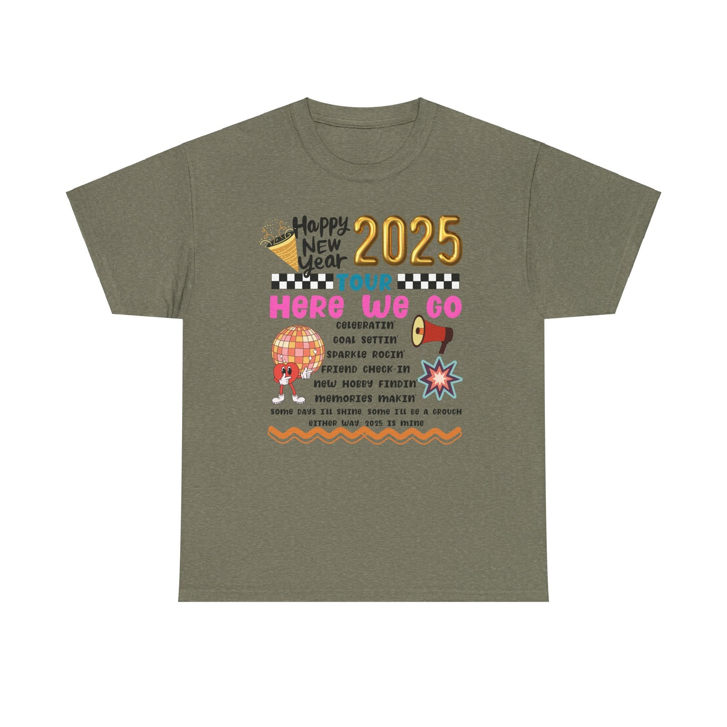 Happy New Year Tour 2025 Tee - Kim’s Signature Beauty & Accessories (Store description)