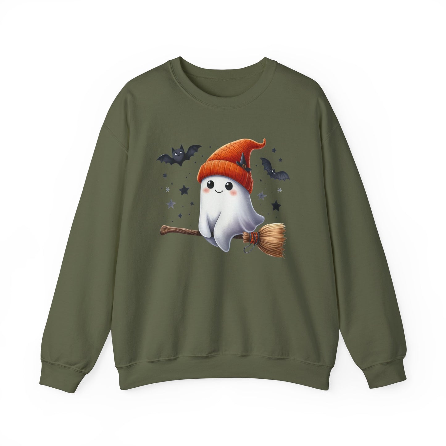 Witchy Ghost Crewneck Sweatshirt - Kim’s Signature Beauty & Accessories
