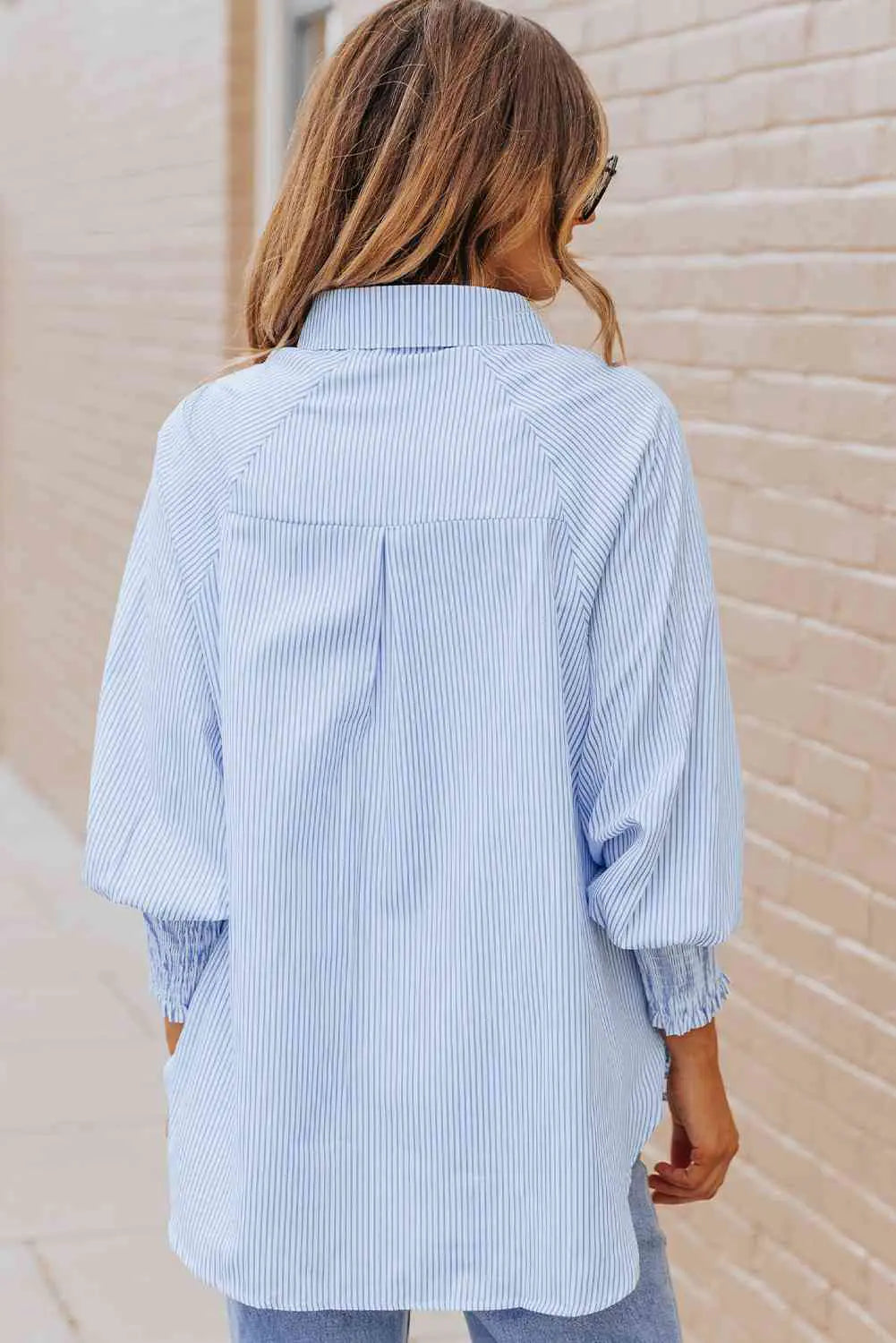 Fernanda Lantern Sleeve Shirt - Kim’s Signature Beauty & Accessories (Store description)