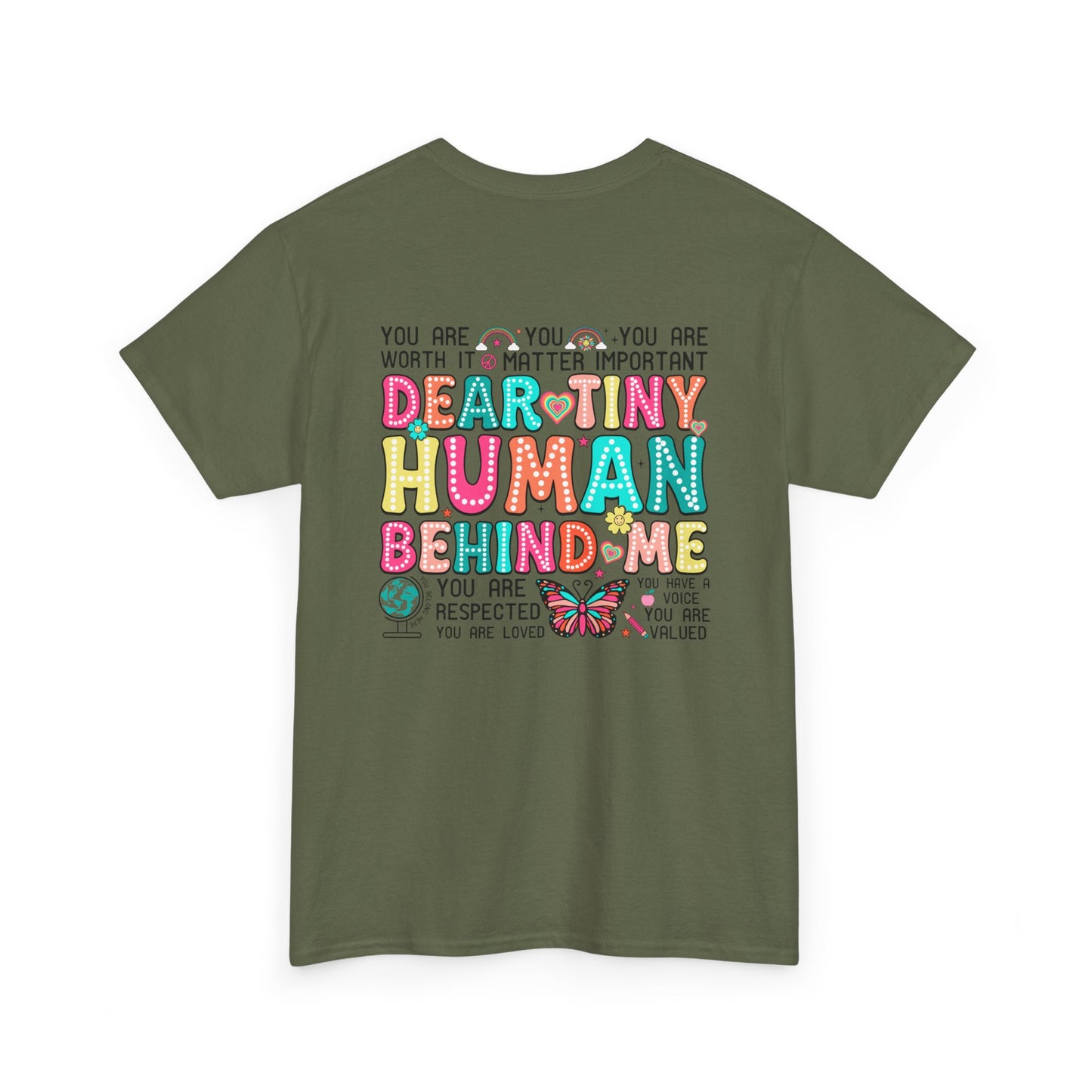 Tiny Humans behind me Tee - Kim’s Signature Beauty & Accessories (Store description)
