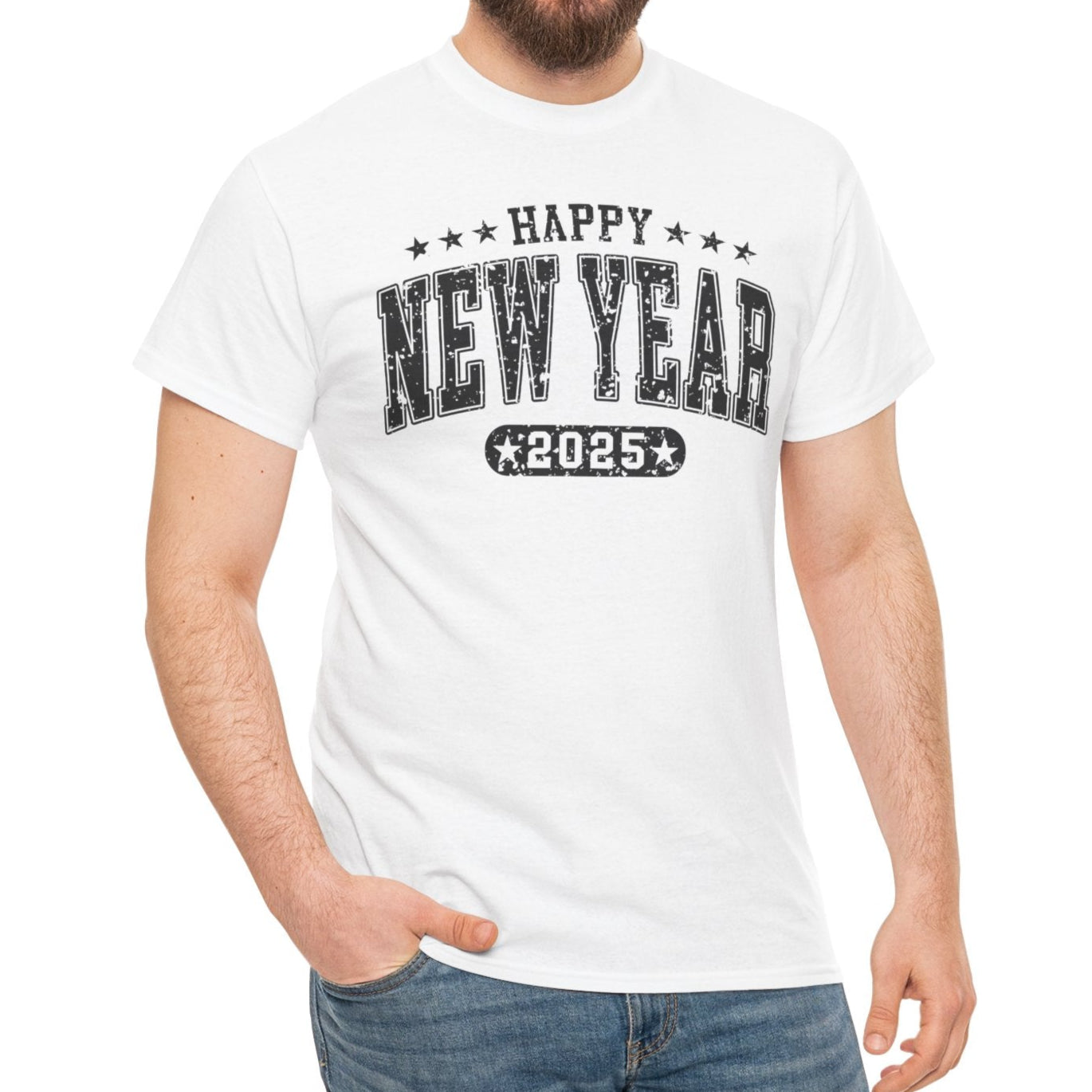 Happy New Year 2025 Unisex Tee - Kim’s Signature Beauty & Accessories (Store description)