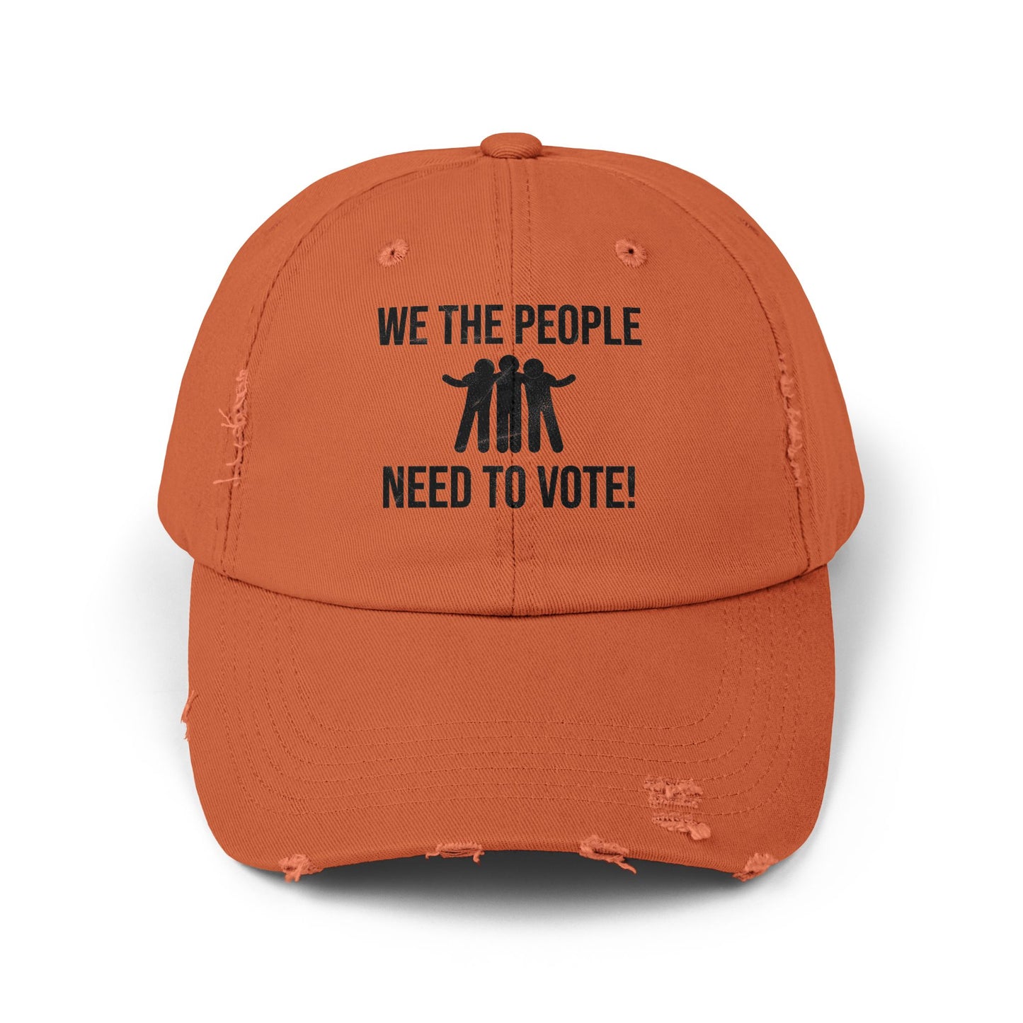 We The People Need to Vote Distressed Cap - Kim’s Signature Beauty & Accessories (Store description)