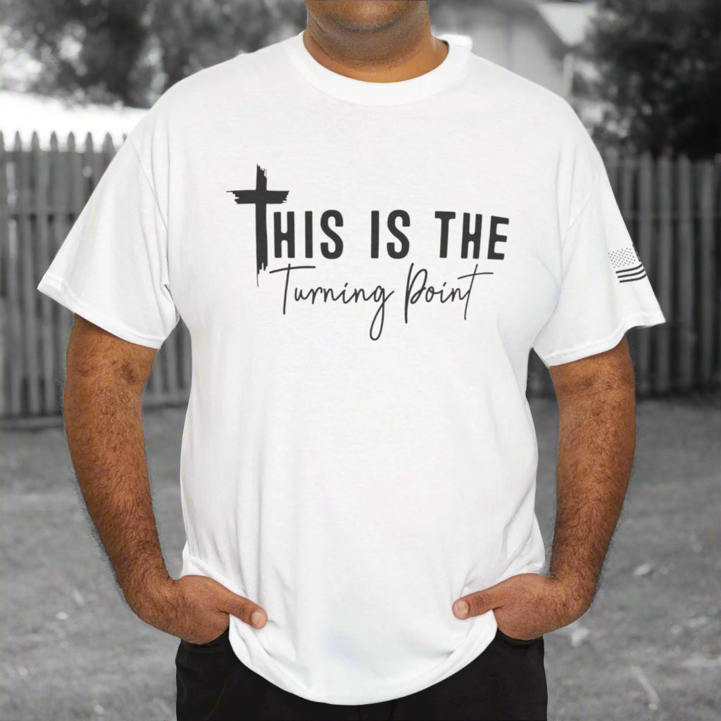 Charlie Kirk “Turning Point” Freedom Tee-Christian Statement - Kim’s Signature Beauty & Accessories