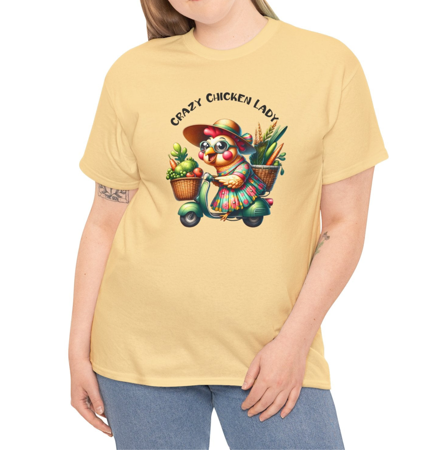 Crazy Chicken Lady | Cotton Tee - Kim’s Signature Beauty & Accessories (Store description)
