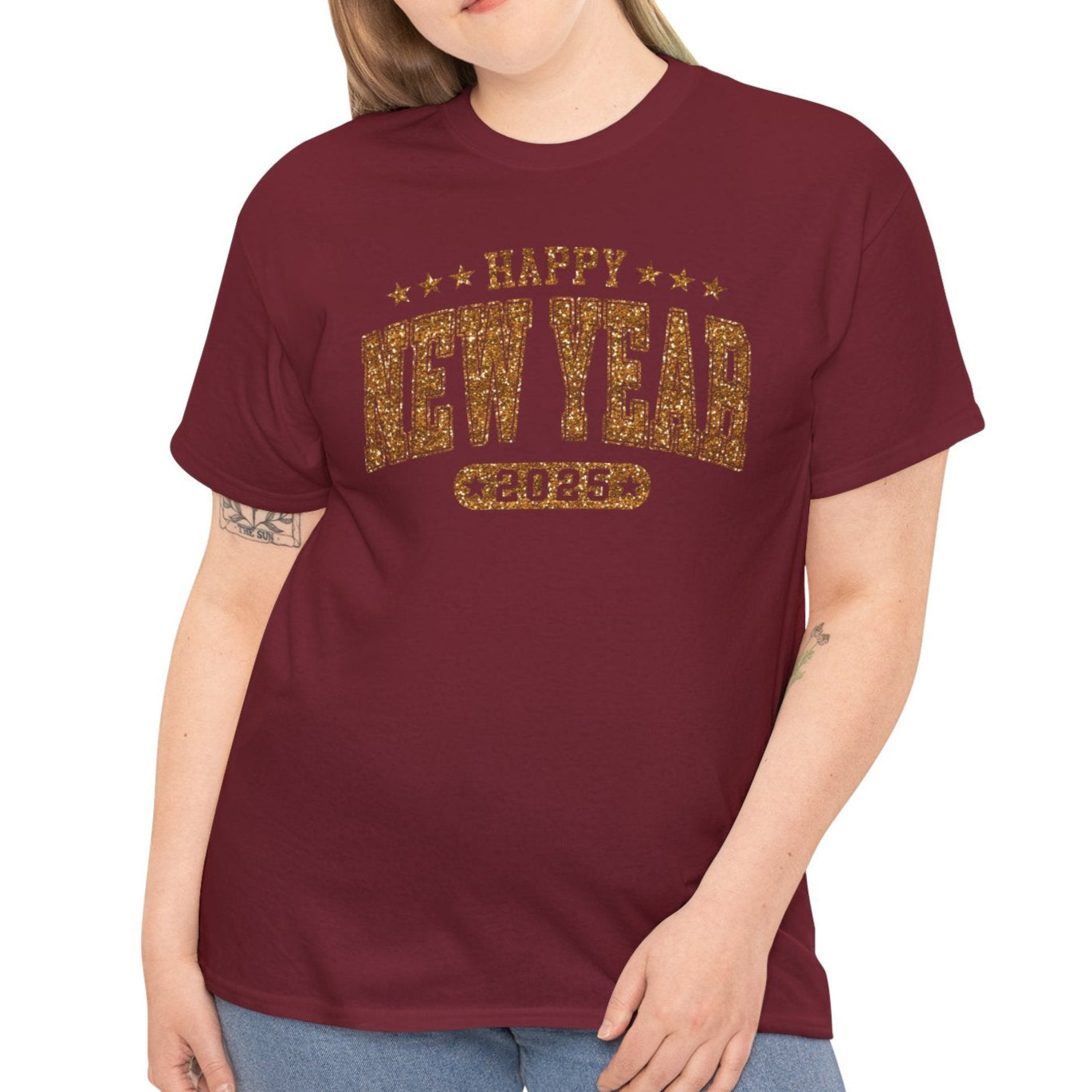 2025 Happy New Year Cotton Tee - Kim’s Signature Beauty & Accessories (Store description)