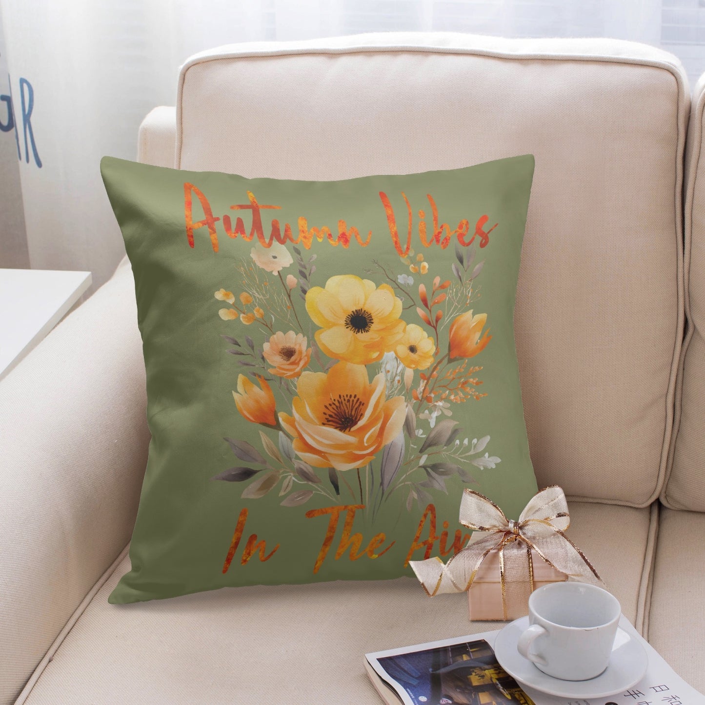 Autumn Vibes in the Air 18" Pillow Cover - Kim’s Signature Beauty & Accessories (Store description)