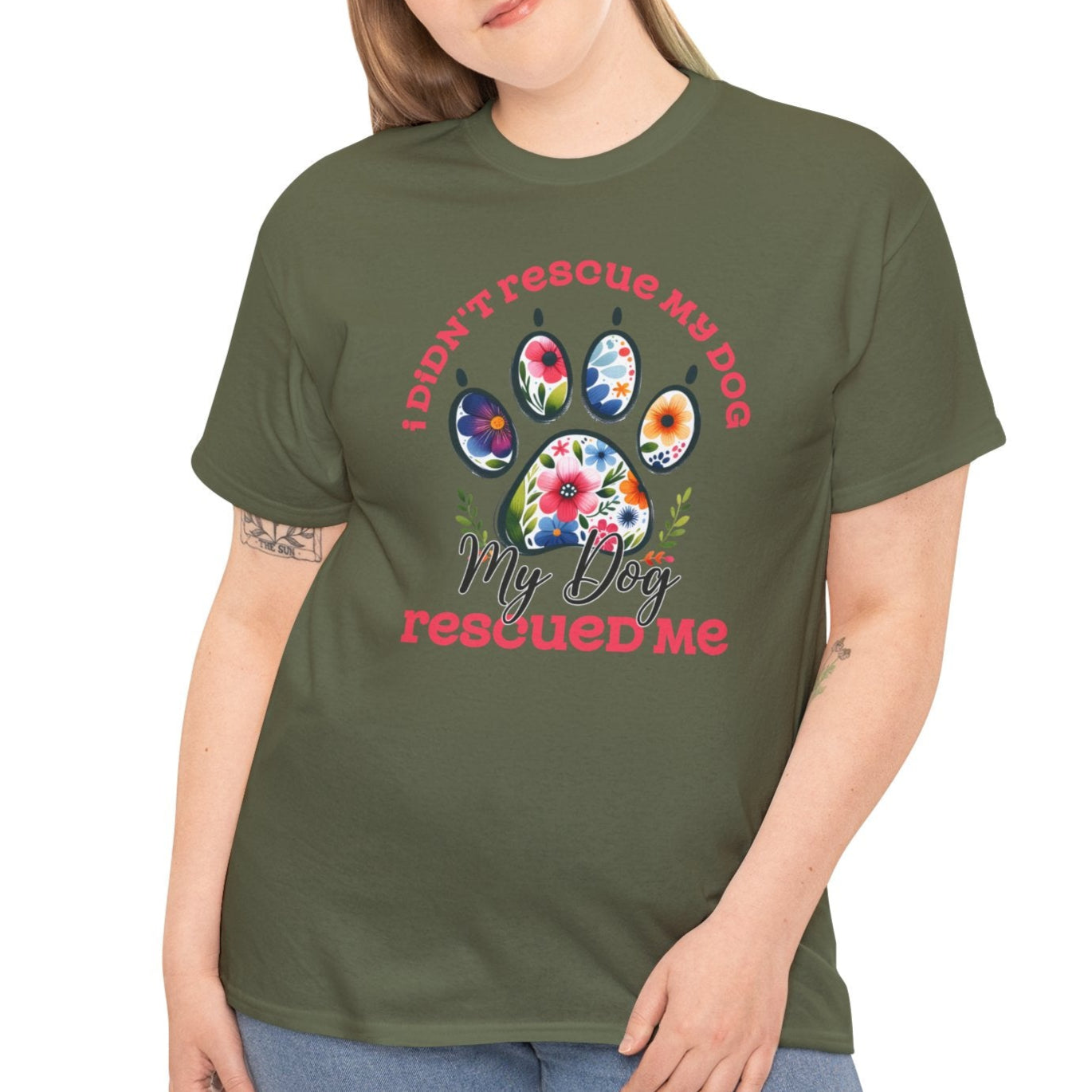 My Dog Rescued Me Tee - Kim’s Signature Beauty & Accessories (Store description)