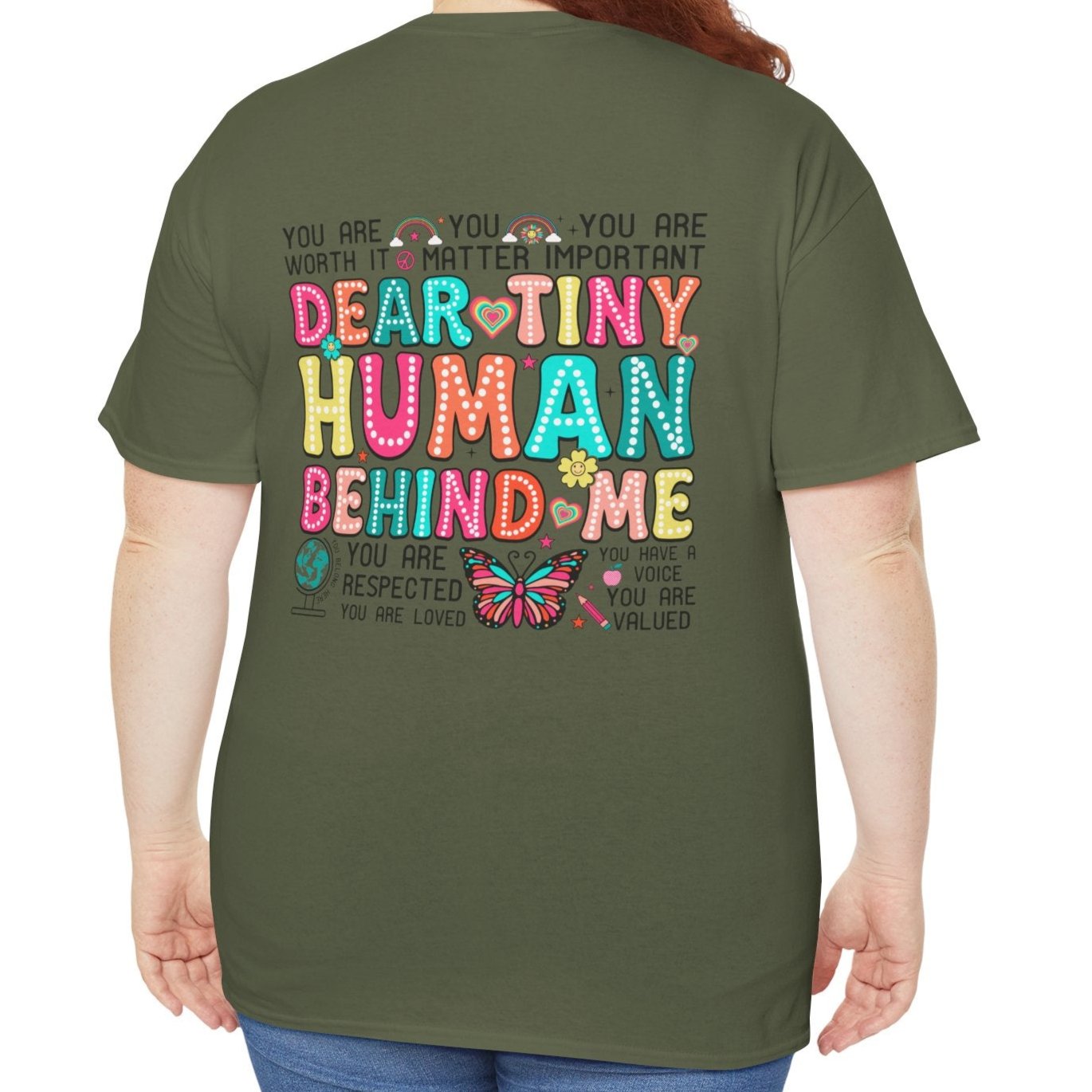 Tiny Humans behind me Tee - Kim’s Signature Beauty & Accessories (Store description)