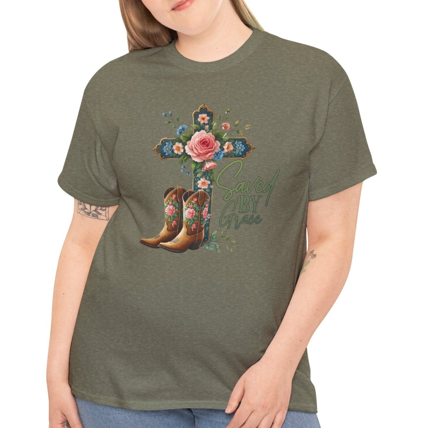 Saved By Grace Tee - Kim’s Signature Beauty & Accessories (Store description)
