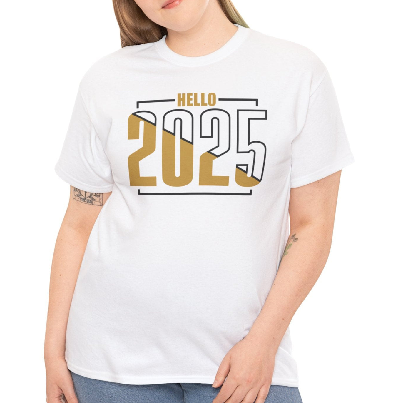 Hello 2025 New Year Tee - Kim’s Signature Beauty & Accessories (Store description)