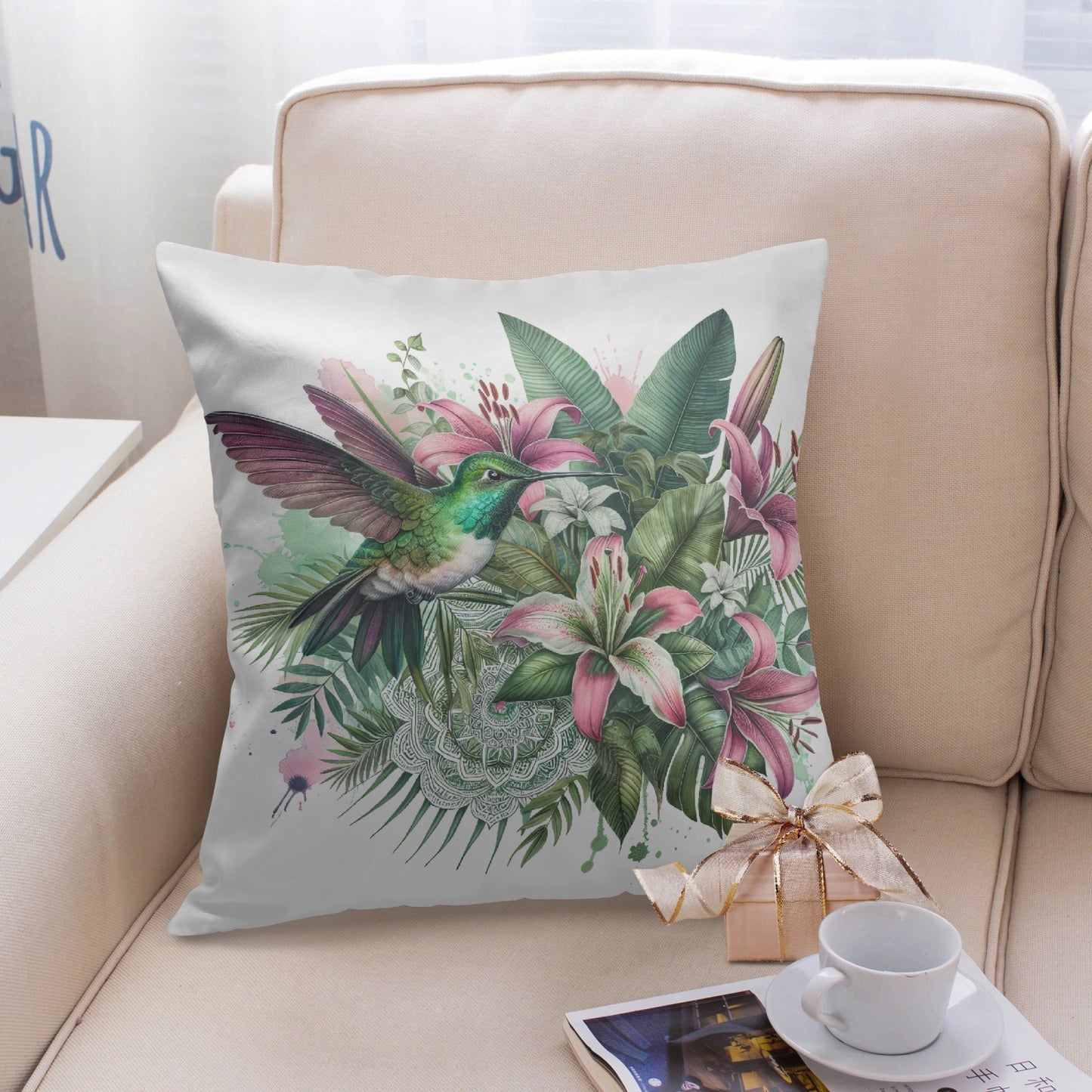 Tropical Bird Paradise Pillow Cover - Kim’s Signature Beauty & Accessories