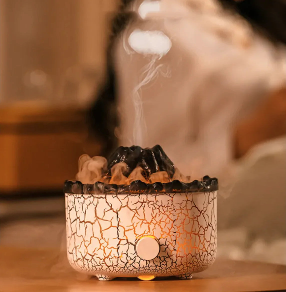 Volcano Flame Humidifier Diffuser - Kim’s Signature Beauty & Accessories (Store description)